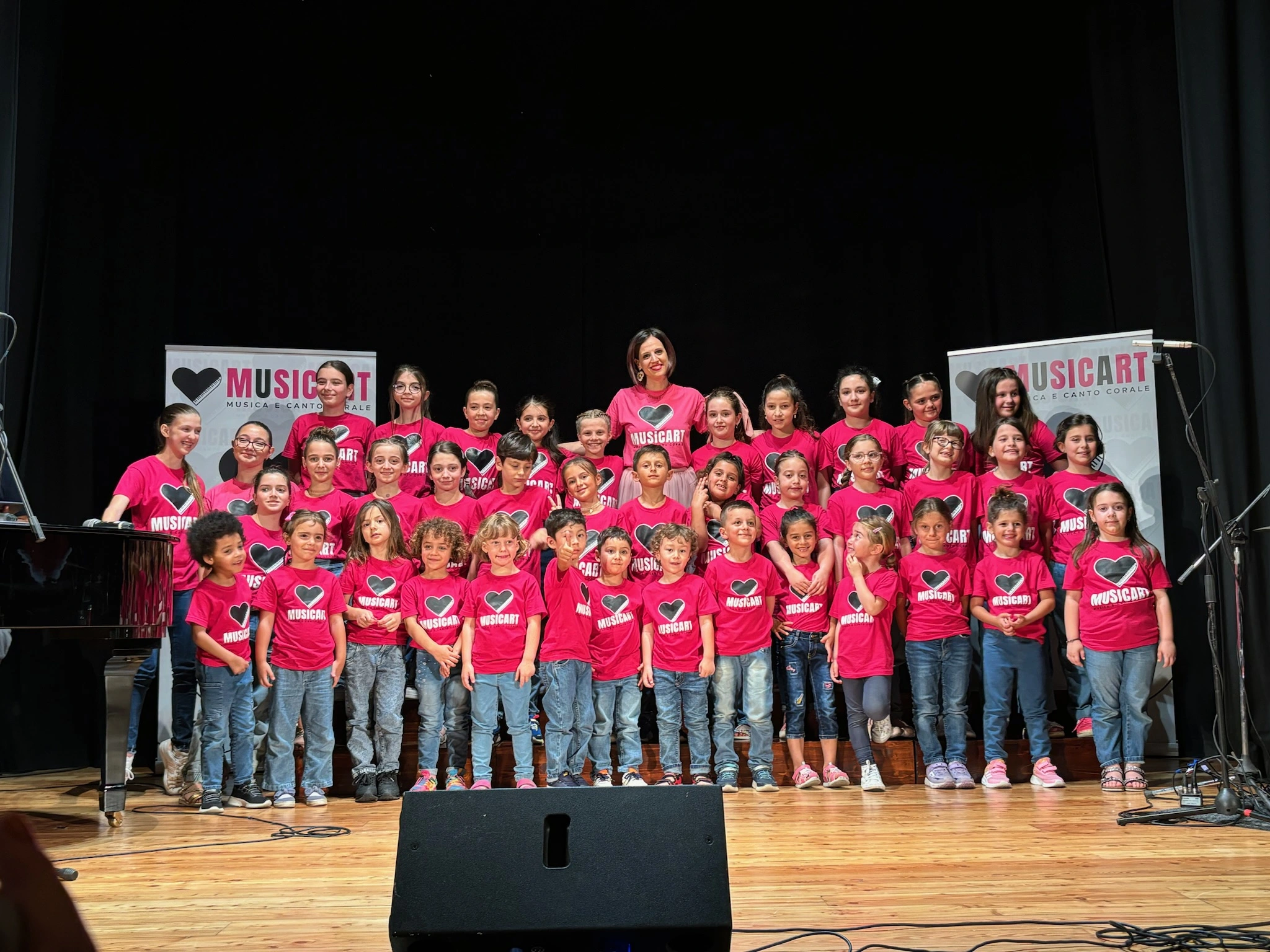 Il PiccoloCoro MusicArt sul palco